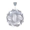 "Suspension Luminaire Design en Blanc et Transparent"