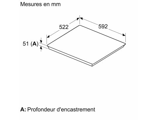 Bosch PIJ631HB1E, Plaque de cuisson induction, Série 6, 3 foyers, 60 cm, Noir