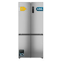 Cecotec Réfrigérateur 4 Portes Semi-Intégrable Total No Frost Bolero CoolMarket 4D 456 SBI Inox E, Extra Capacité Max 456 L, Hauteur 189 cm et 83 cm Largeur, MetalFlexCooling, Compresseur Inverter