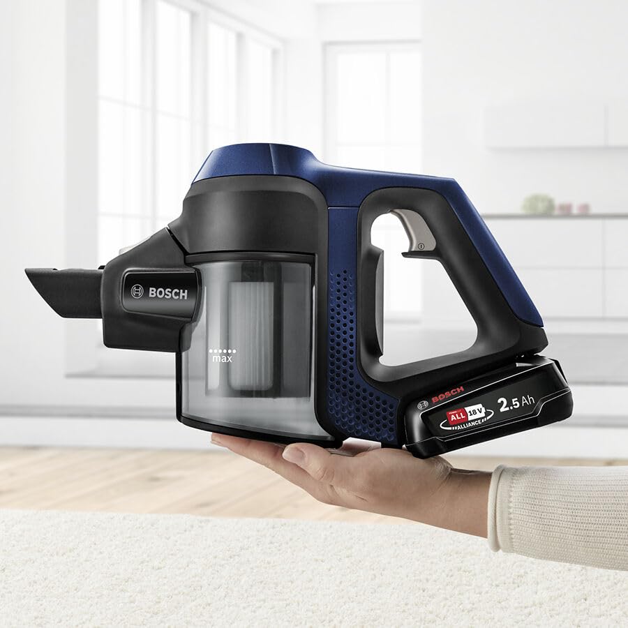 Bosch Electroménager Unlimited 6, BBS611PCK, aspirateur Balai Rechargeable sans Fil, autonomie de 30 Min, performant sur différents Types de Sol, Acce