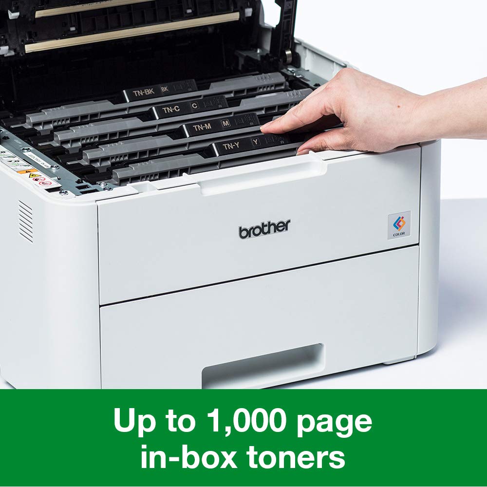 Brother MFC-L3710CW - Imprimante Multifonction 4 en 1 Laser - Couleur - Silencieuse 45db - Mémoire 512Mo - Airprint - WiFi