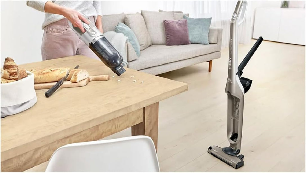 Bosch Electroménager Série 4, BBH3ALL23, aspirateur Balai 2en1 Flexxo, Multifonction, Rechargeable, autonomie de 50 Min, 2 Vitesses, Accessoires Inclu