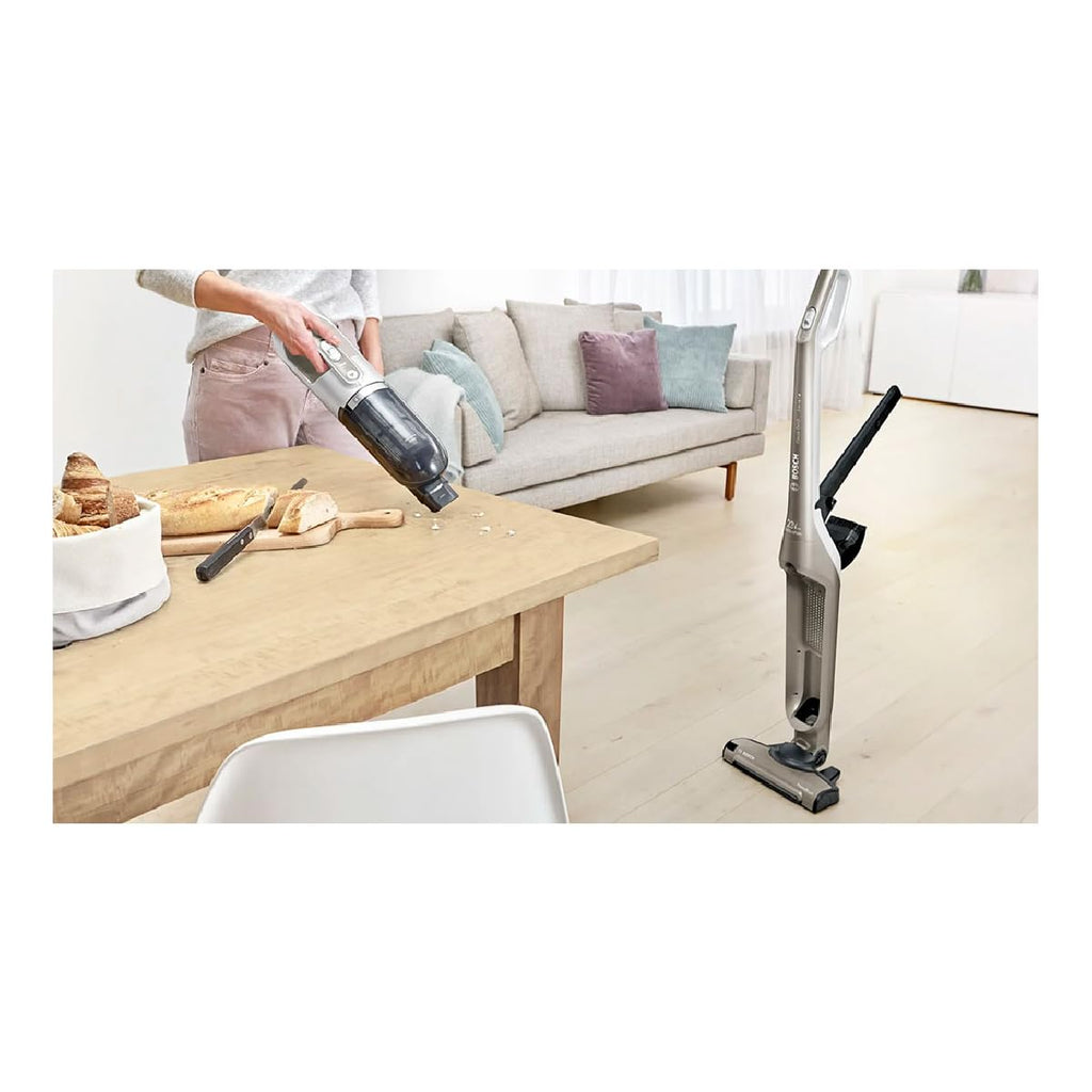 Bosch Electroménager Série 4, BBH3ALL23, aspirateur Balai 2en1 Flexxo, Multifonction, Rechargeable, autonomie de 50 Min, 2 Vitesses, Accessoires Inclu