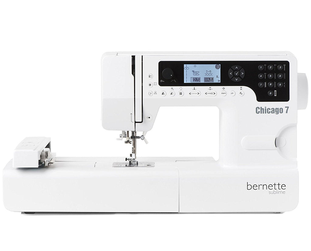 Bernina 4260366210536 Bernette Chicago 7 Machine à coudre et à broder, Blanc
