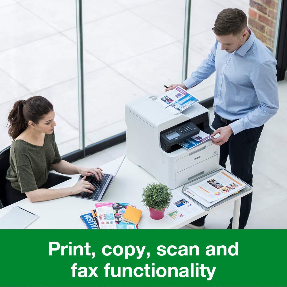 Brother MFC-L3710CW - Imprimante Multifonction 4 en 1 Laser - Couleur - Silencieuse 45db - Mémoire 512Mo - Airprint - WiFi