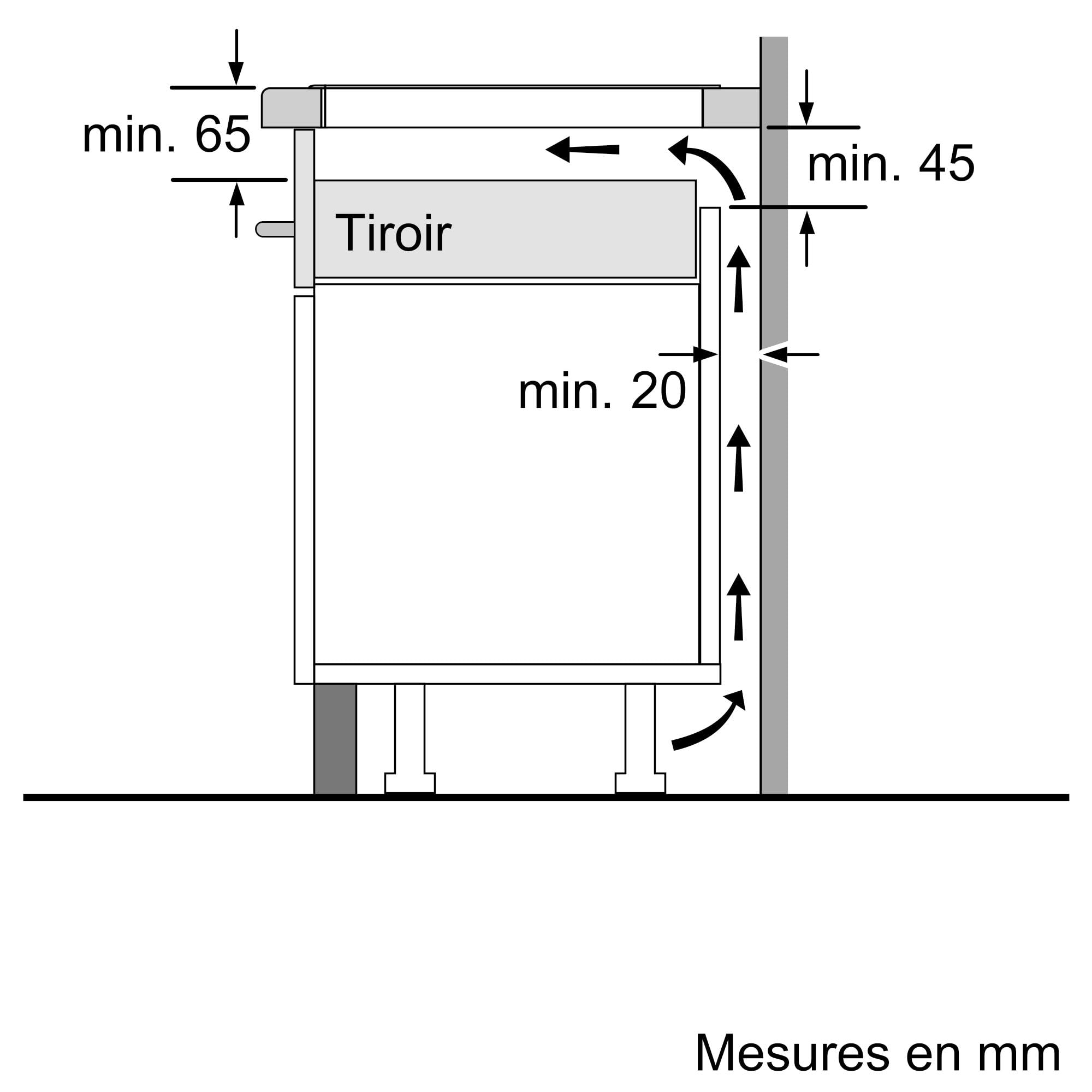 Bosch PUE611BB5E, Série 4, plaque à Induction, 4 foyers, 60 cm, Puissance 4600 W, Noir