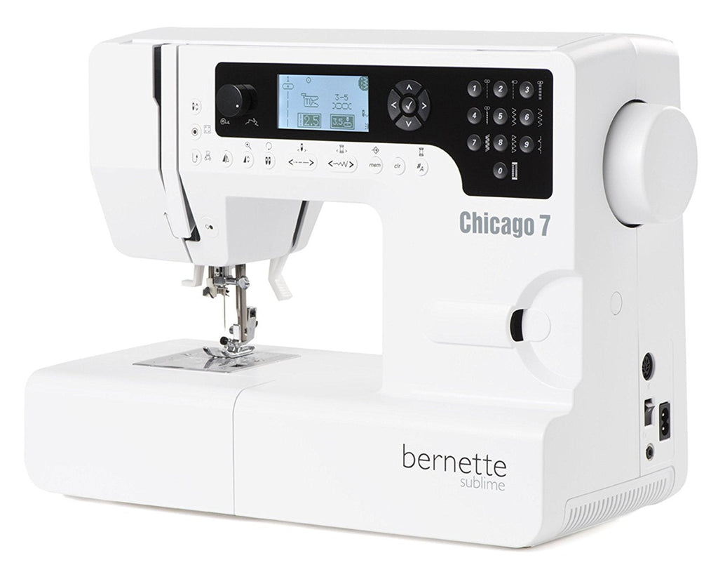 Bernina 4260366210536 Bernette Chicago 7 Machine à coudre et à broder, Blanc