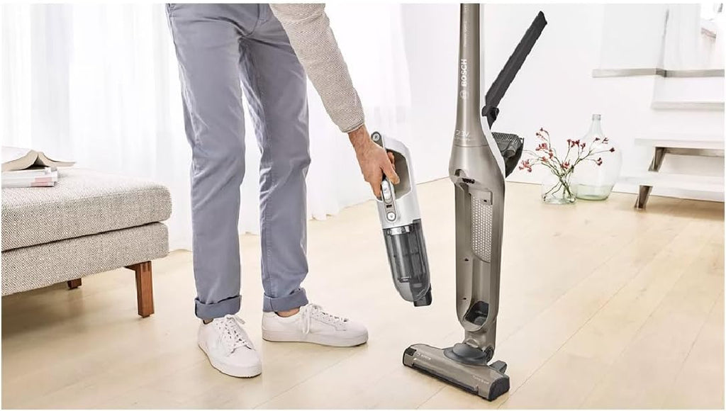 Bosch Electroménager Série 4, BBH3ALL23, aspirateur Balai 2en1 Flexxo, Multifonction, Rechargeable, autonomie de 50 Min, 2 Vitesses, Accessoires Inclu