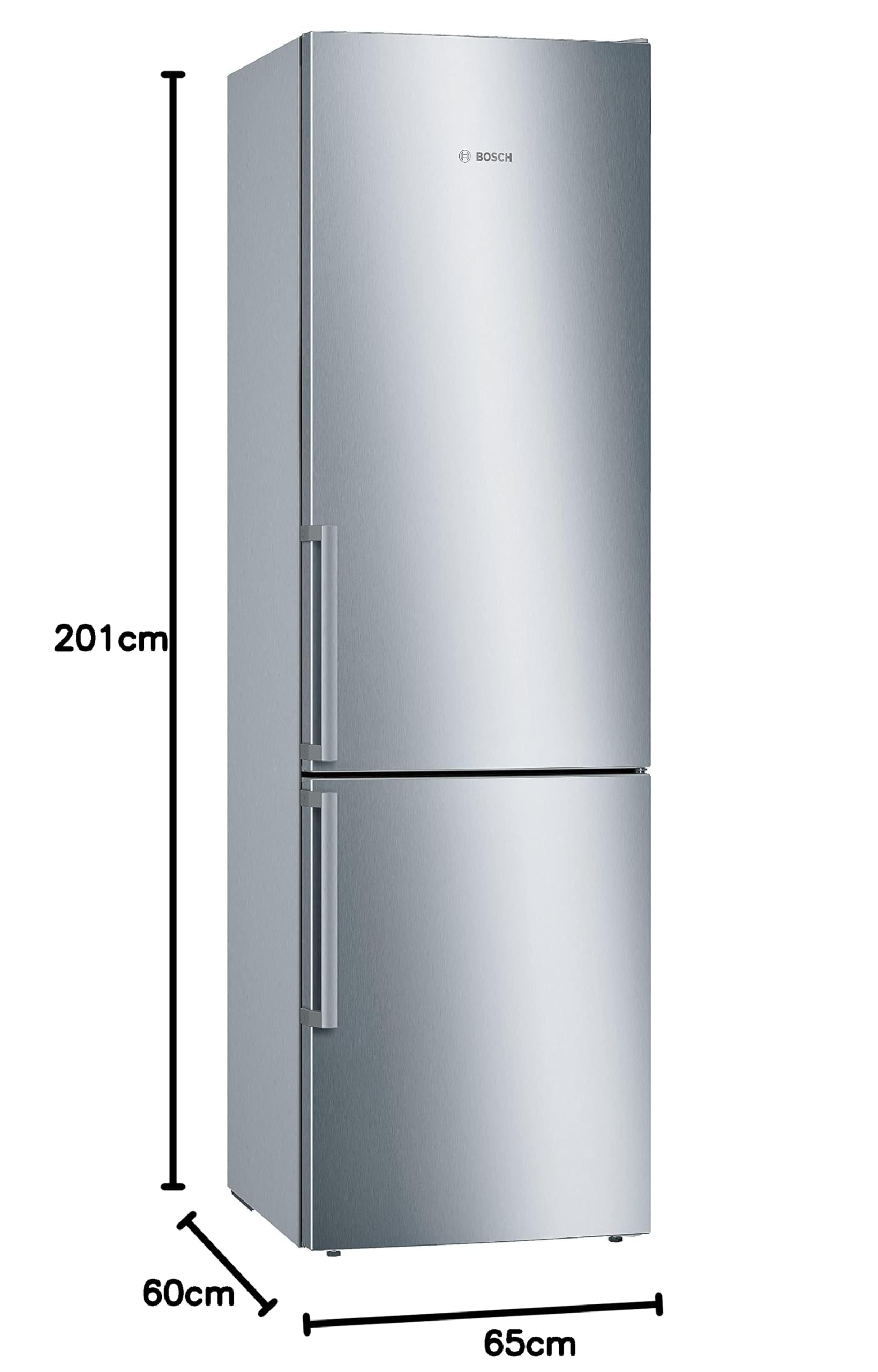 Bosch KGE398IBP - Série 6, Réfrigérateur combiné pose-libre, 201 x 60 cm, Inox anti trace de doigts