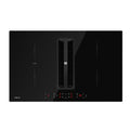 CIARRA One Plaque à Induction et Hotte Intégrée-4 Foyers-83cm-7000W-9 Niveaux de Puissante-500m³/h-Flex zone-Boost-4 Vitesses-Filtration Multiple-Tactile-Verrouillage Enfant