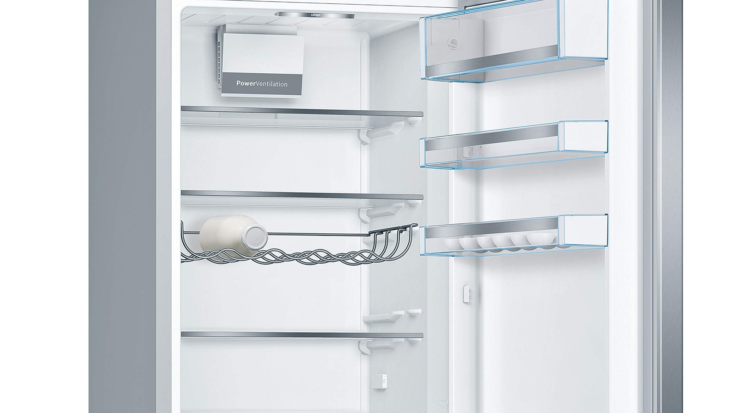 Bosch KGE398IBP - Série 6, Réfrigérateur combiné pose-libre, 201 x 60 cm, Inox anti trace de doigts