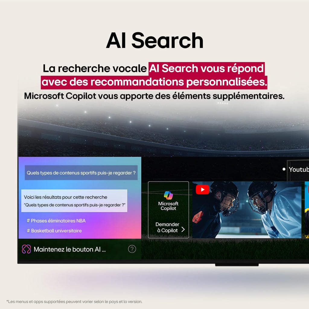 LG TV QNED Evo AI 2025 | 55QNED85A | 55'' (139 cm) | MiniLED 120Hz | Processeur α8 AI 4K Gen2 |Dolby Vision | Alexa