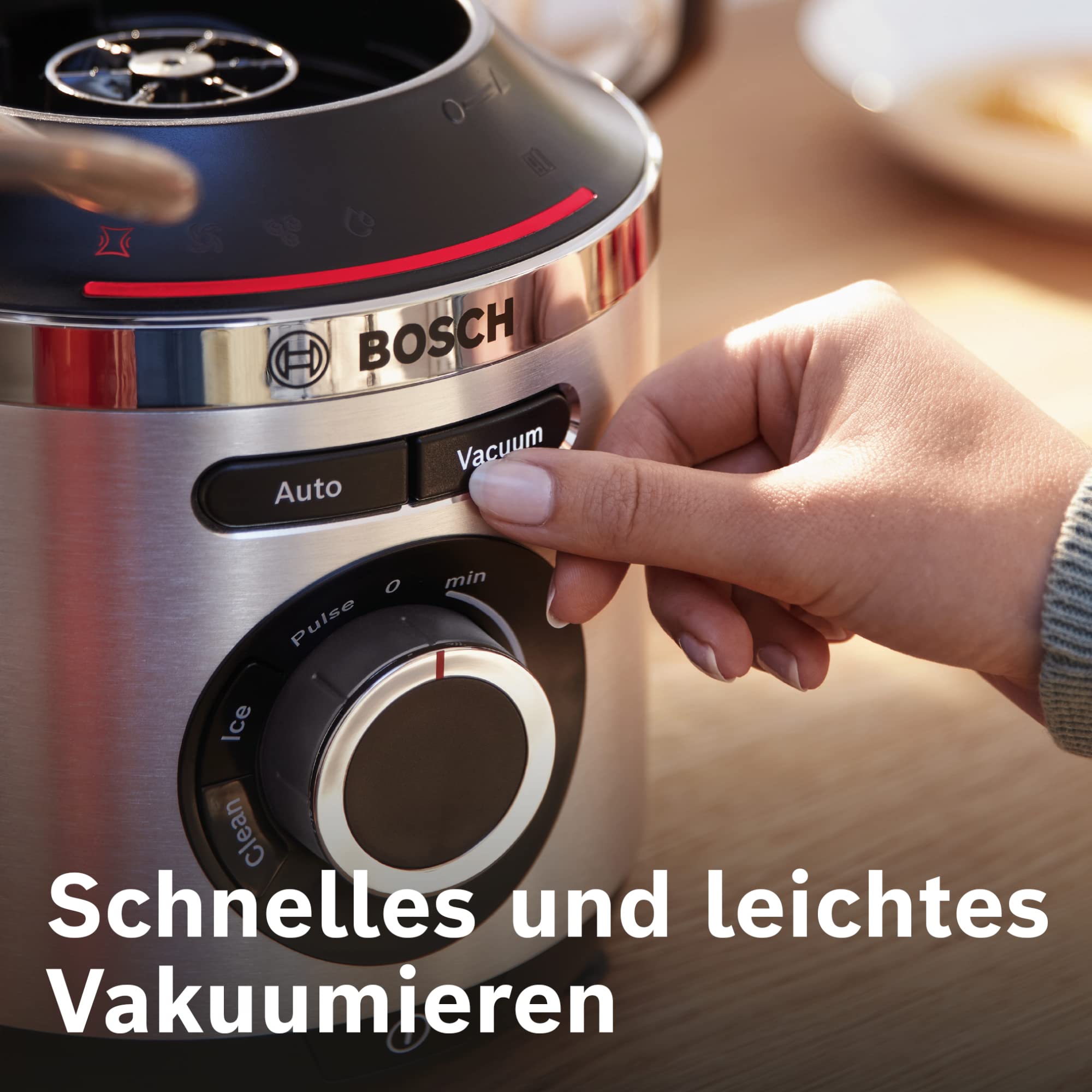 Bosch Electroménager - MMBV622M Blender sous vide VitaPower Série 8 – Grande préservation des vitamines – Gourde to go avec valve sous-vide – 1,5 L –