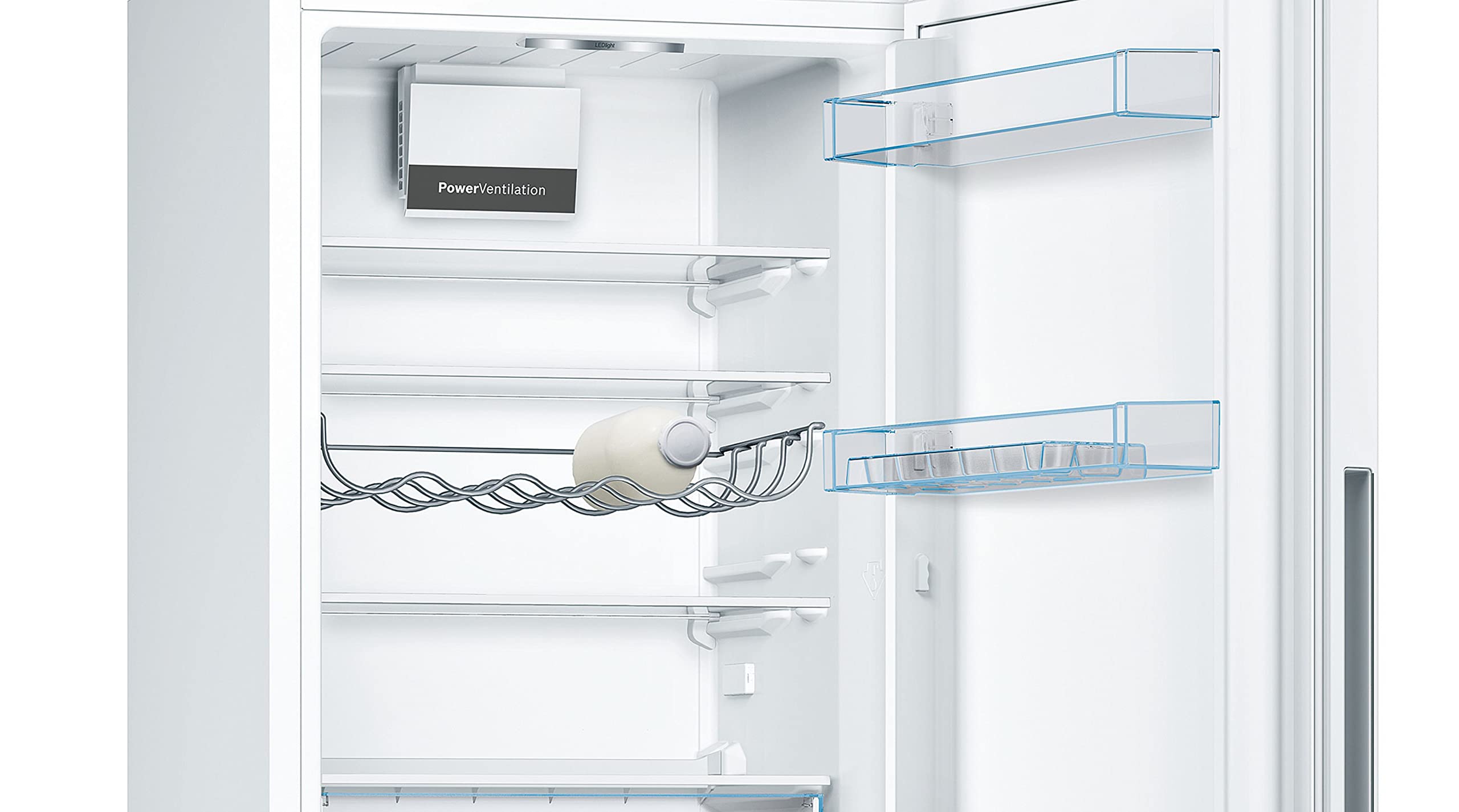 Bosch KGV33VWEAS, Série 4, Réfrigérateur congélateur, Pose libre, 176 x 60 cm, 195 L / 94 L, Blanc