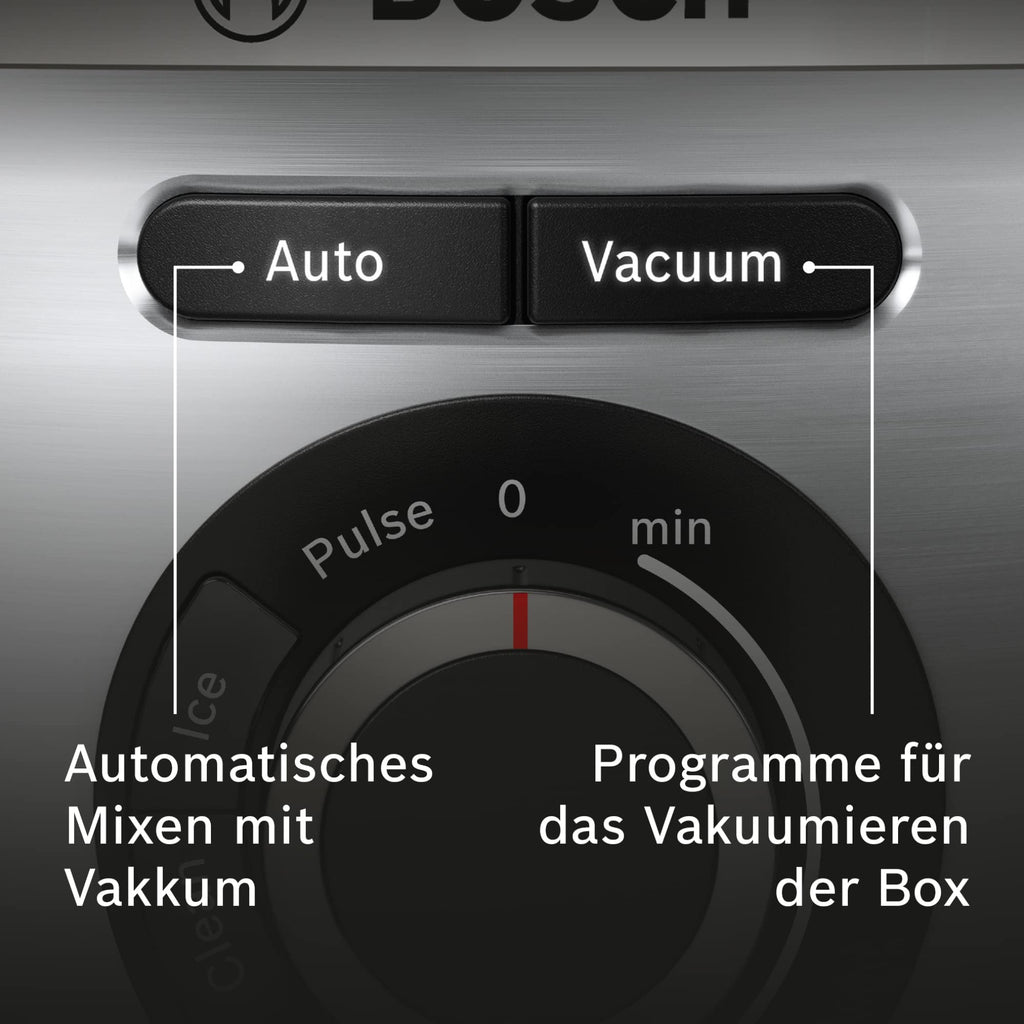 Bosch Electroménager - MMBV622M Blender sous vide VitaPower Série 8 – Grande préservation des vitamines – Gourde to go avec valve sous-vide – 1,5 L –