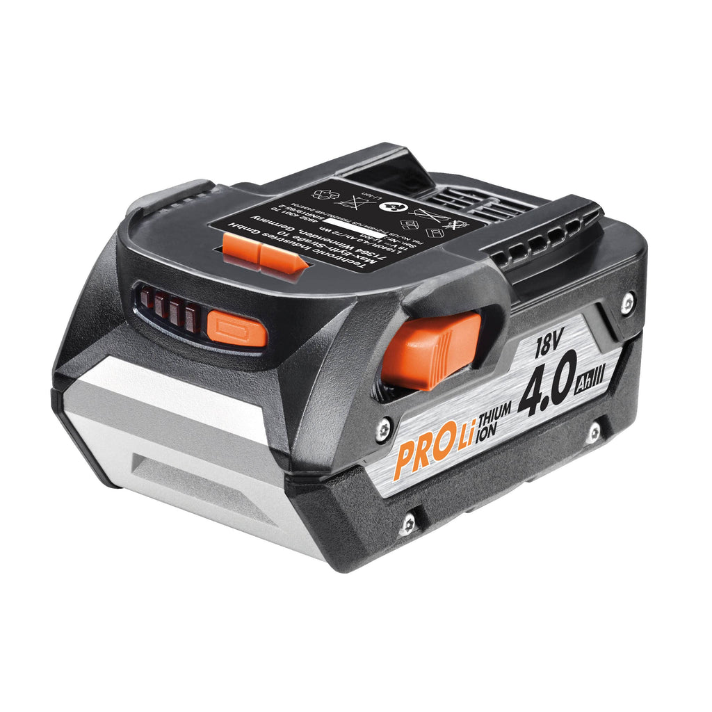 AEG - Pack 3 outils Brushless - Perceuse à percussion 18V, boulonneuse à chocs 18V, meuleuse 125 mm 18V, 2 batteries 4,0 Ah, chargeur, sac de rangement - JP18AA3-402B LK1