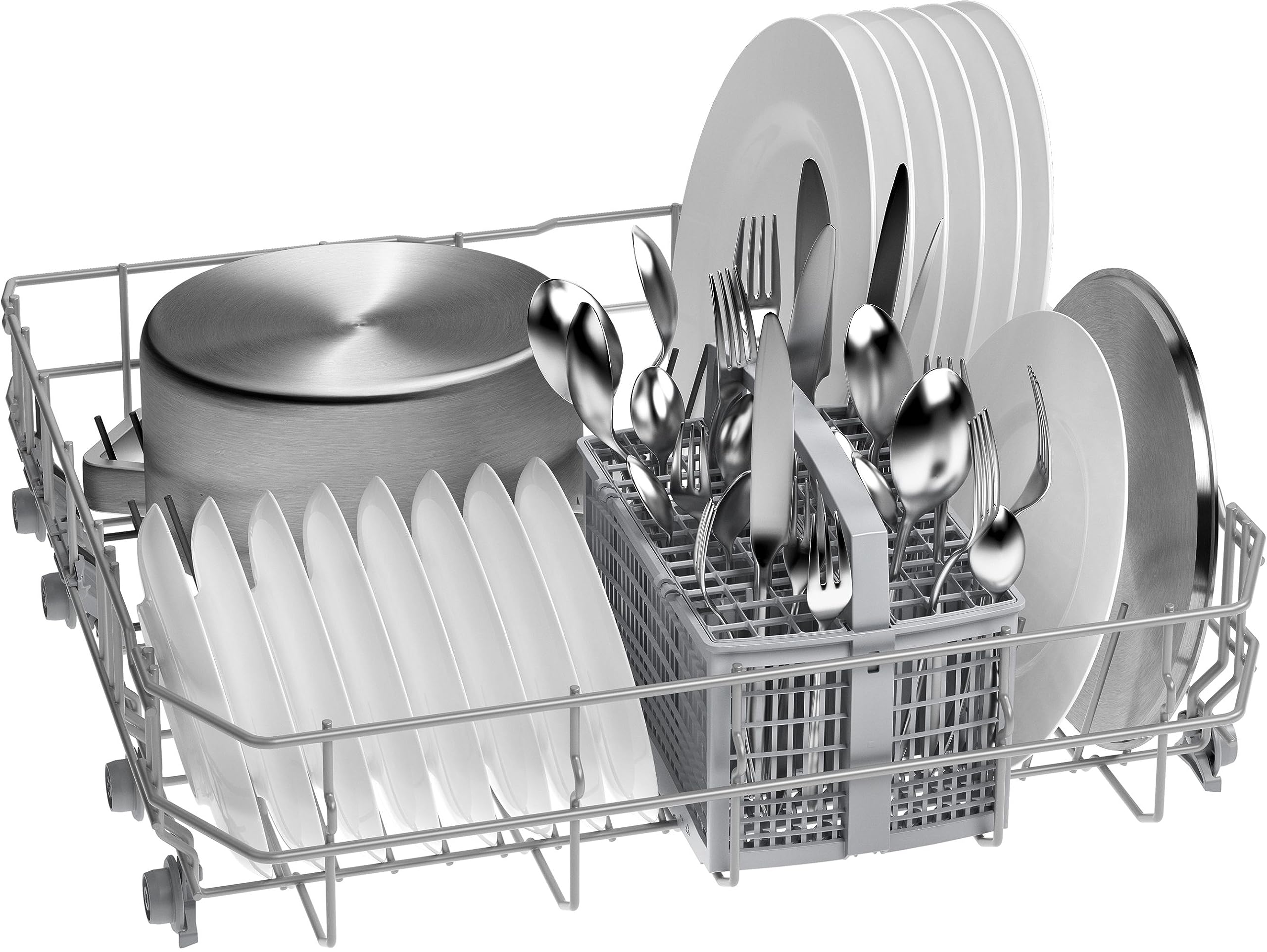 Bosch SMS26AW01F, Série 2, Lave-vaisselle 60 cm, Pose libre, Blanc