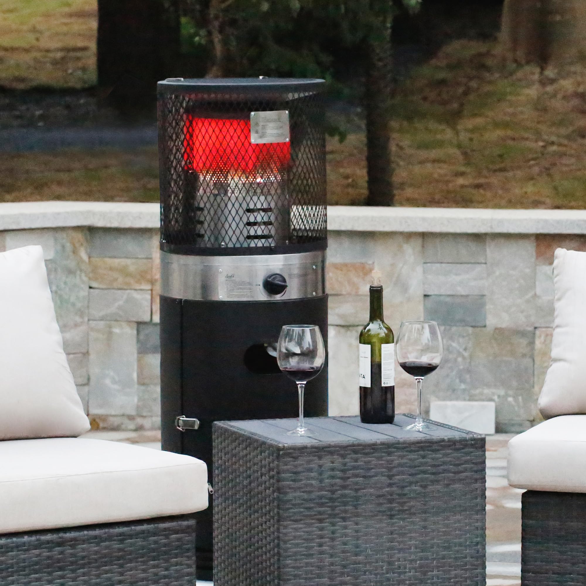Bali OUTDOORS chauffage de gaz extérieur 7.3kW - Chauffage mobile-Housse de pluie