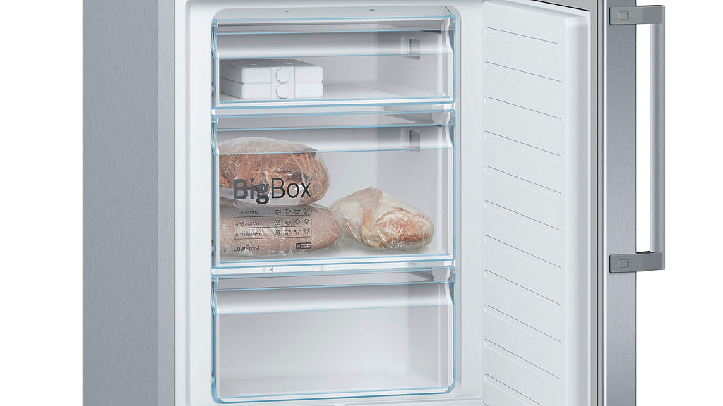 Bosch KGE398IBP - Série 6, Réfrigérateur combiné pose-libre, 201 x 60 cm, Inox anti trace de doigts